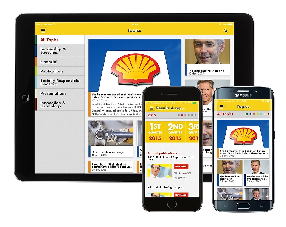 Shell Investor & Media app Shell Canada